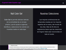 Tablet Screenshot of organicnails.es